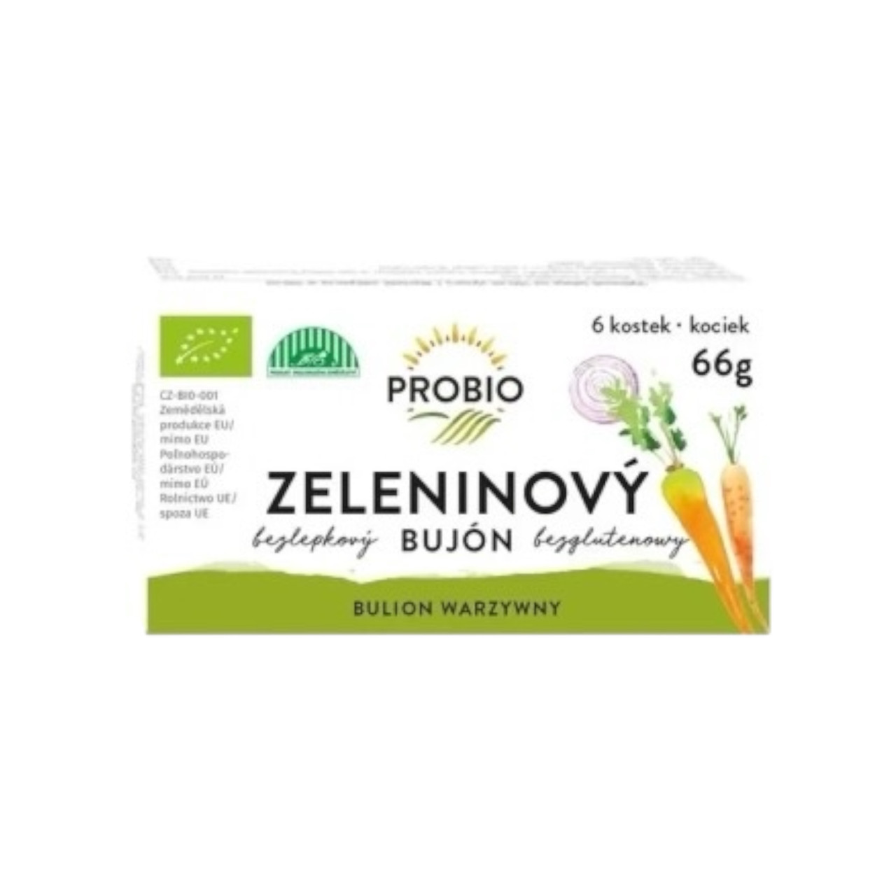 Бульйон овочевий безглютеновий ,66г, Probio, фото 1