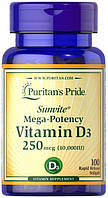 Вітамін Д3 Puritan's Pride Vitamin D3 250 mcg 10000 100 IU гел капсул