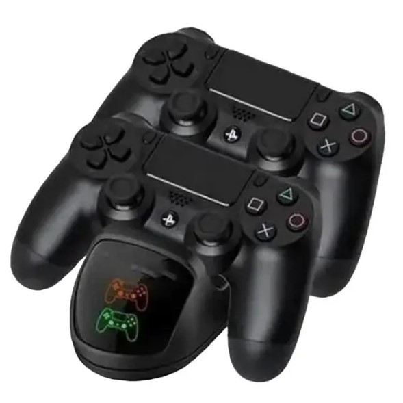 Комплект PS4 джойстиків + зарядний пристрій для джойстиків PS4 V2 Чорний
