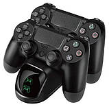 Комплект PS4 джойстиків + зарядний пристрій для джойстиків PS4 V2 Чорний, фото 7