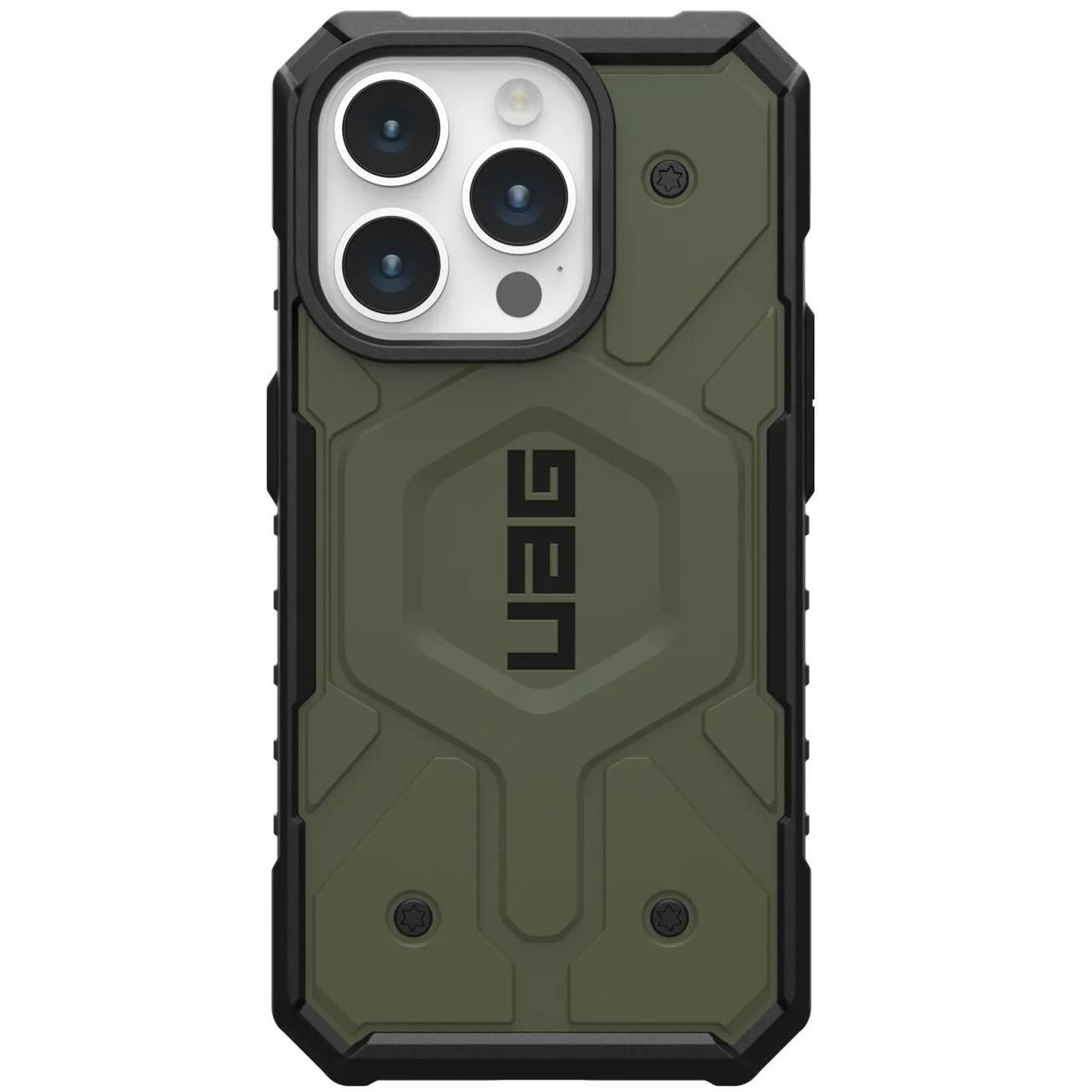 Чохол UAG Pathfinder MagSafe Olive Drab для iPhone 15 Pro, фото 1