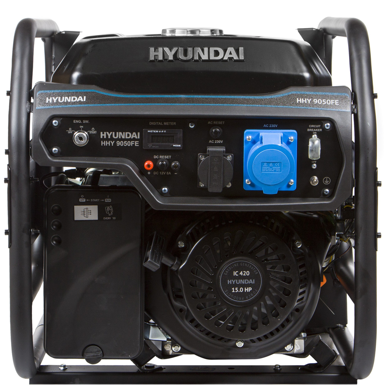 Генератор бензиновий Hyundai HHY 9050FE, фото 1