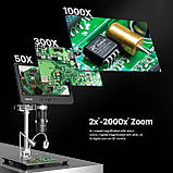 Мікроскоп с дисплеєм для пайки TOMLOV DM602 Pro 10,1``  з HDMI 2000x, фото 8