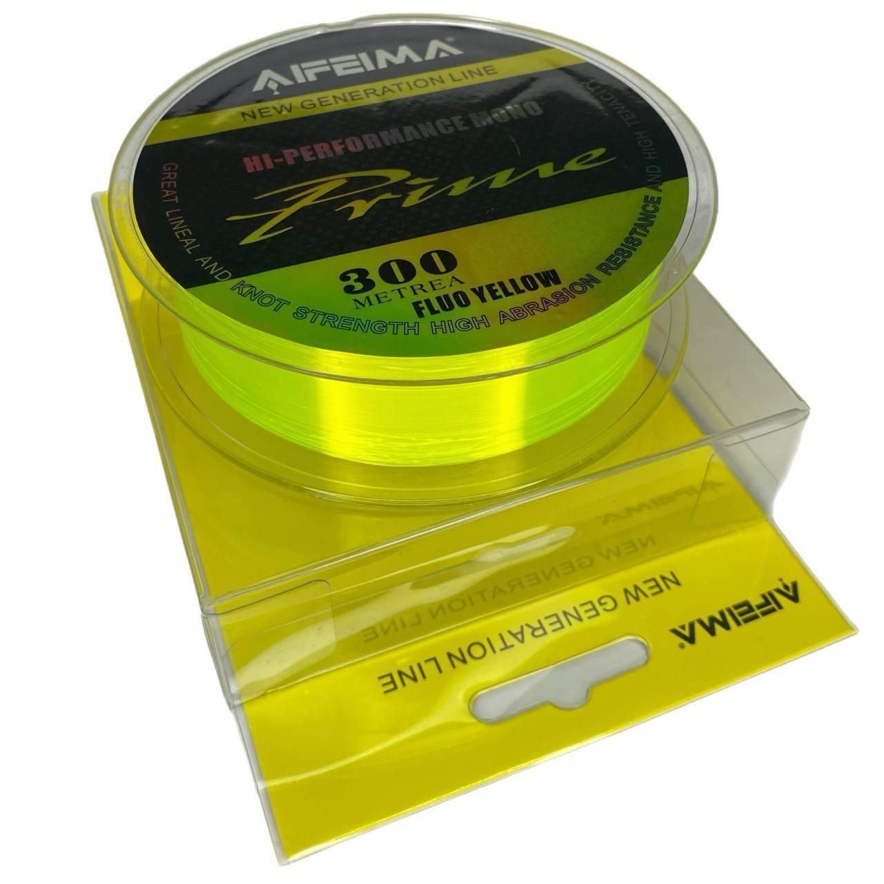 Волосінь флуоресцентна Feima Prime Yellow Fluo 0.30 mm/7.88kg 300 m