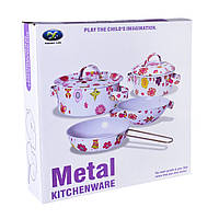 Дитячий набір посуду "Kitchenware" 620-B5(White) каструля, пательня