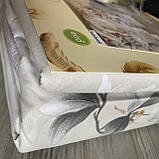 Євро комплект постільної білизни 180*200+20см з простирадлом на гумці Постільна білизна з фланелі євро розмір, фото 2