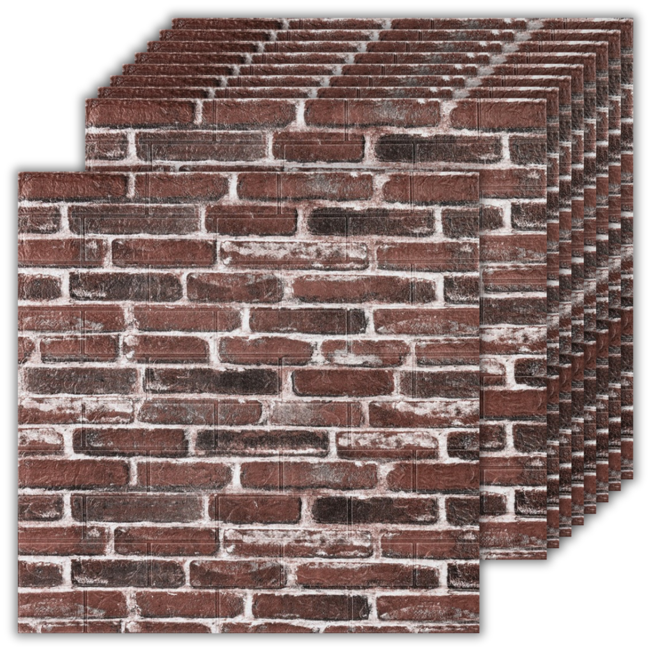 Самоклейка 3d панель під Червону катеринославську цеглу 770*700*4мм, (43-3) Декор на стіни! BV-00001164, фото 1