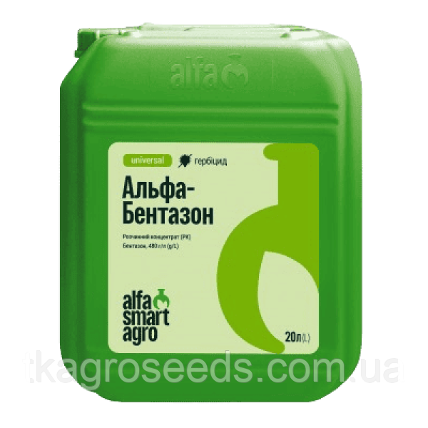 Гербіцид АЛЬФА БЕНТАЗОН (д.р.: бентазон, 480 г/л.), тара - 20 л. ALFA Smart Agro