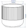 Горщик для квітів IKEA GRADVIS Діаметр - 15 см Керамічний 404.140.79, фото 3
