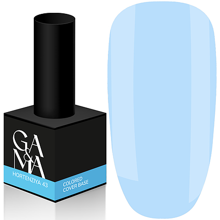 Кольорова база GaMa Cover Base №043 Hortenziya, 15 мл насичена блакитна, фото 1