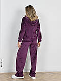 4310-11 Спортивний костюм жіночий велюр норма (3 од: 44,46,48), фото 3