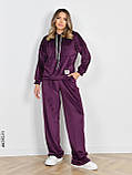 4310-11 Спортивний костюм жіночий велюр норма (3 од: 44,46,48), фото 5