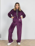 4310-11 Спортивний костюм жіночий велюр норма (3 од: 44,46,48), фото 6