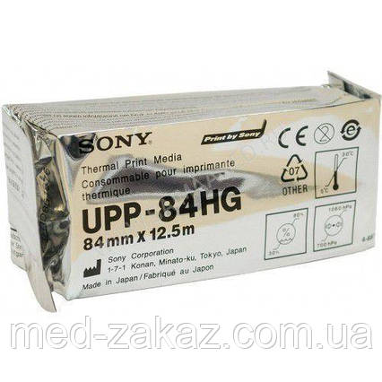 Термопапір для УЗД відеопринтерів 84x12,5 SONY UPP-84HG High Glossy, 1 шт.