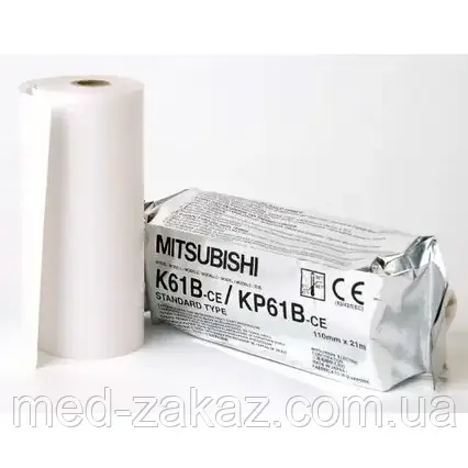 Термопапір для відеопринтерів 110x20 Mitsubishi K61B, 1 шт.