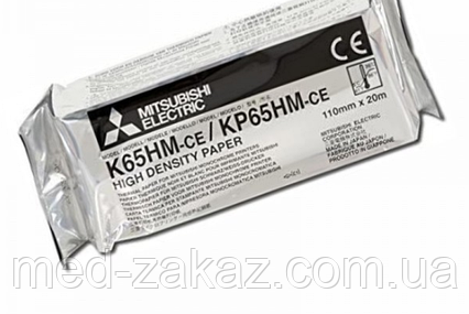 Термопапір для відеопринтерів 110x20 Mitsubishi K65НМ, 1 шт.