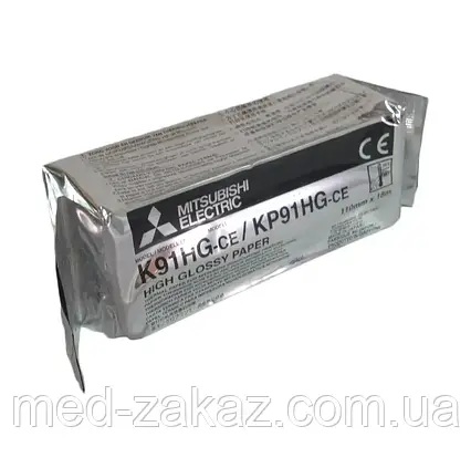 Термопапір для відеопринтерів 110х18 Mitsubishi KP91HG, 1 шт.