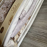 Сімейний комплект постільної білизни з простирадлом на резинцы з фланелі з двома підковдрами, фото 2