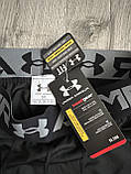 Лосини легінси Under Armour HeatGear Armour Print Leggings Black/Halo Gray, фото 8