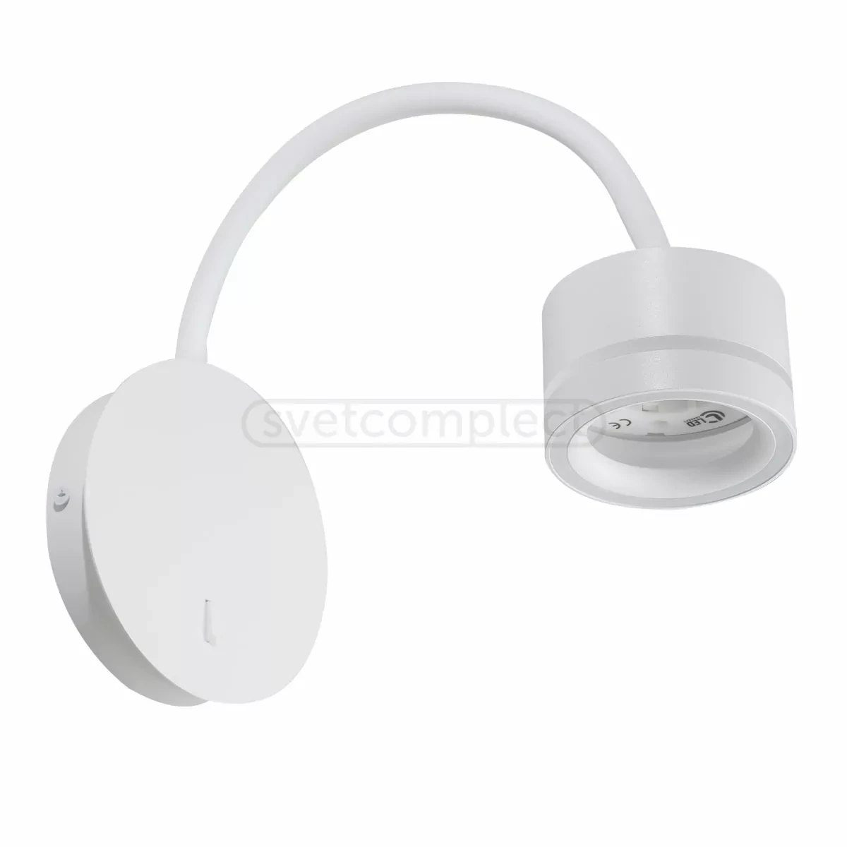 Світильник бра NURE LC-WL 8555 GX53х1 LED CONCEPT бiлий під змінну лампу GX53 170x85х35мм, фото 1