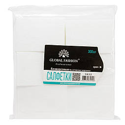 Серветки безворсові Global Fashion, жорсткі 300 шт в упаковці