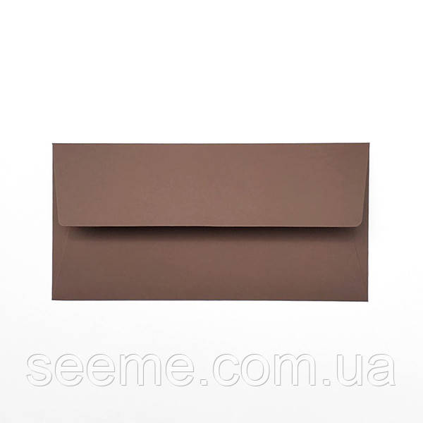 Конверт 220x110 мм, колір мокко, КОМПЛЕКТ 10 шт.