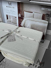 Постільна білизна з вафельним покривалом Євро, фото 3