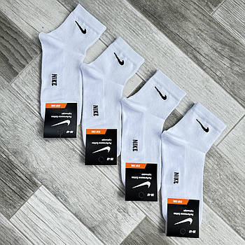 Шкарпетки жіночі бавовна сітка середні Nike Performance, Туреччина, розмір 36-40, білі, 05257