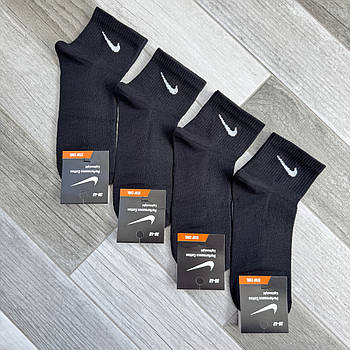 Шкарпетки жіночі бавовна сітка короткі Nike Performance Tennis, Туреччина, розмір 36-40, чорні, 05255