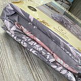 Сімейний комплект постільної білизни з простирадлом на резинцы з фланелі, дві підковдри, фото 5