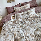 Євро комплект постільної білизни 180*200+20см з простирадлом на гумці Постільна білизна з фланелі євро розмір, фото 6