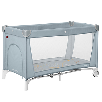 Манеж дитячий CARRELLO Piccolo CRL-18101 Ash Grey (Карелло Піколо) 125х65х79 см