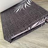 Сімейний комплект постільної білизни з простирадлом на резинцы з фланелі, дві підковдри, фото 5