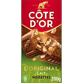 Шоколад Cote D'Or L'Original Lait Noisettes 200g