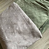 Полуторний комплект постільної білизни із простирадлом на гумці 150*220см. Постільна білизна з фланелі, фото 4