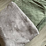 Полуторний комплект постільної білизни із простирадлом на гумці 150*220см. Постільна білизна з фланелі, фото 3