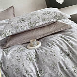 Сімейний комплект постільної білизни з простирадлом на резинцы з фланелі, дві підковдри, фото 3