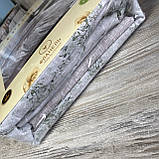 Сімейний комплект постільної білизни з простирадлом на резинцы з фланелі, дві підковдри, фото 4