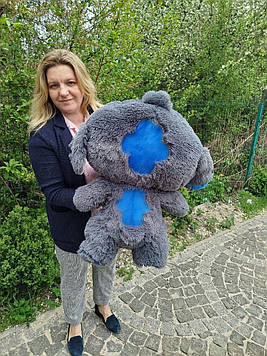 Стіч плюшева іграшка Stitch 80cм плюшевий звірок із мультфільму для дітей тренд-подарунок для дітей і дорослих Темно-синій