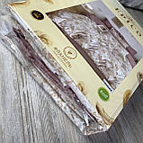 Сімейний комплект постільної білизни з простирадлом на резинцы з фланелі, дві підковдри, фото 4