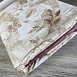 Сімейний комплект постільної білизни з простирадлом на резинцы з фланелі, дві підковдри, фото 5