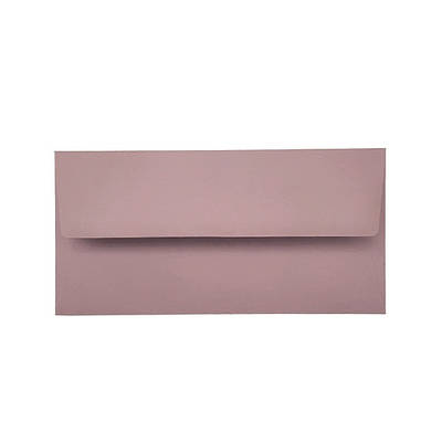 Конверт 220x110 мм, колір античний рожевий, КОМПЛЕКТ 10 шт.