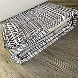 Євро комплект постільної білизни 180*200+20см з простирадлом на гумці Постільна білизна з фланелі євро розмір, фото 4