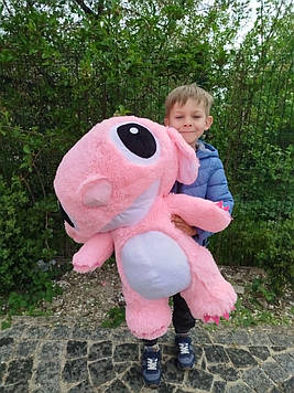 Стіч плюшева іграшка Stitch 80cм плюшевий звіряток із мультфільму для дітей тренд-подарунок для дітей і дорослих Рожевий