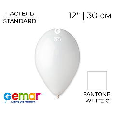 GEMAR-ДЖ 12" G110 001 Пастель Білий | Standard White