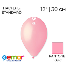 GEMAR-ДЖ 12" G110 057 Пастель Рожевий | Standard Pink