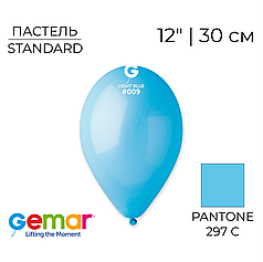 GEMAR-ДЖ 12" G110 009 Пастель Блакитний | Standard Light Blue