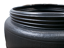 Бочка пластикова 48 л чорна бідон широка горловина ємність для води, фото 5