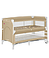 Манеж дитячий CARRELLO Porta CRL-18103 Sand Beige (Карелло Порта), дворівневе дно, 125х65х79 см, фото 2