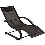 Шезлонг із підголівником для дома Valery антрацит, фото 2